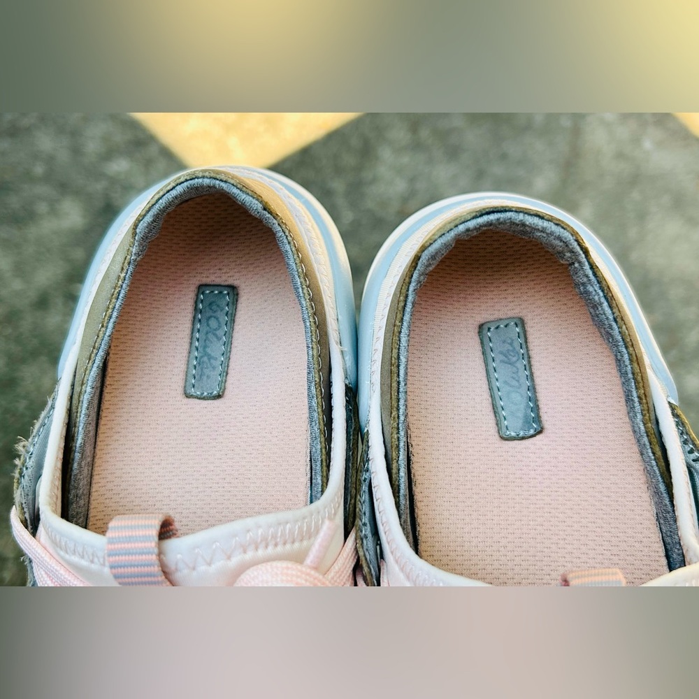 OLUKAI Pearl Blush/Pale Grey Miki Li Slip On Shoes Sneakers | Women's Size 7 - Picture 9 of 11